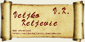 Veljko Keljević vizit kartica